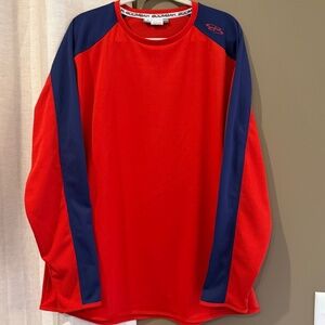 Boombah Men's Long SleeveTextured Knit Pullover, Size XL